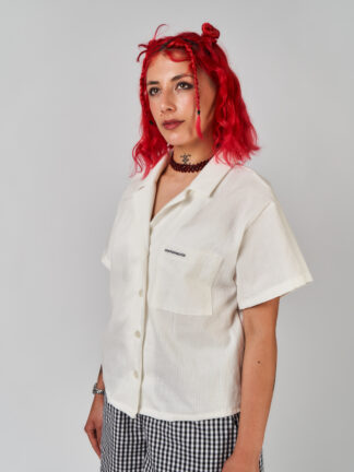 Camisa Bowling blanco